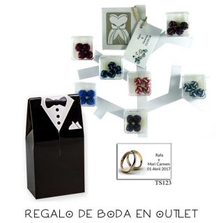 Pack de gemelos para camisa de caballero con bolsa y tarjeta