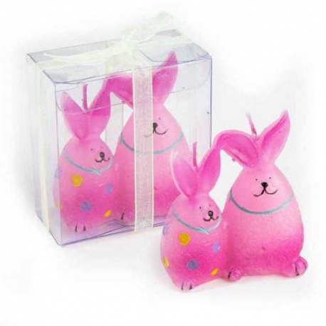 Velas de conejitos rosa (precio unidad)