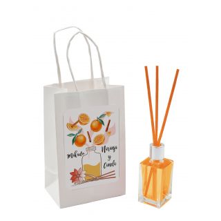 Mikado de naranja-canela con varillas en bolsa 15 ml 