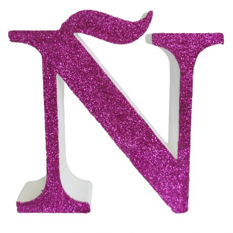Letra "ñ" de 20 cm- en rosa