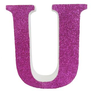 Letra "u" de 20 cm- en rosa